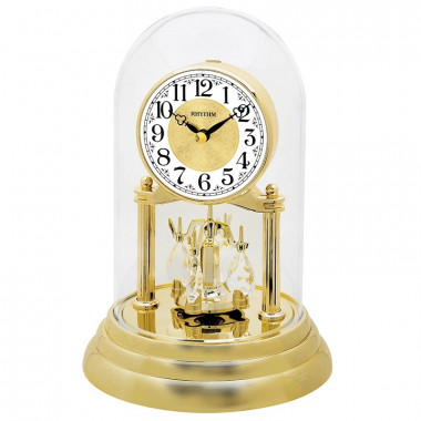 Pendule style "400 Jours", chiffre classique avec boules en cristal